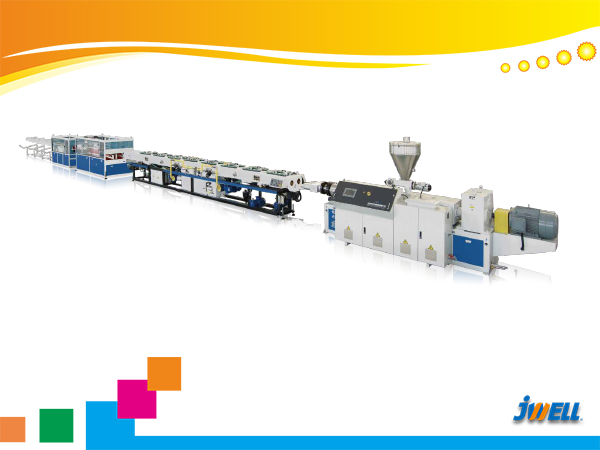 Jwell PVC Twin ສອງທໍ່ສອງທໍ່ Extrusion Line