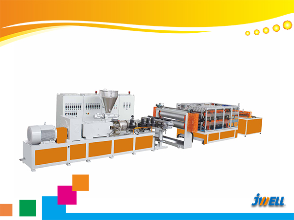 PVC Single Multi Layer Heat Insulation Corrugated Board & Step-Roofing Extrusion Line